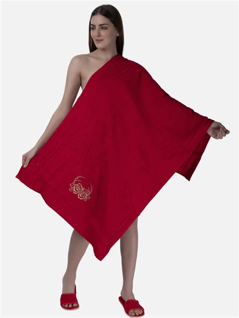 Bathgown Set - Buy Red Bathgown Set for Women Online in India – Poftik