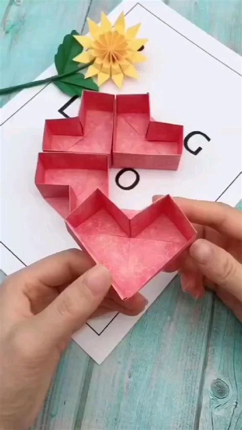 Image result for Heart Origami Box Tutorial