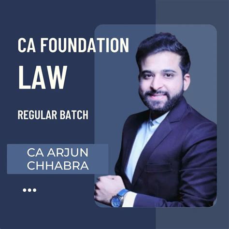 CA Foundation Law | Regular Batch by CS LLM Arjun Chhabra – CA Point