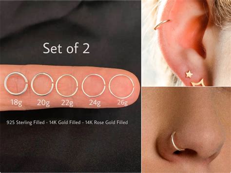 Typical Nose Stud Gauge