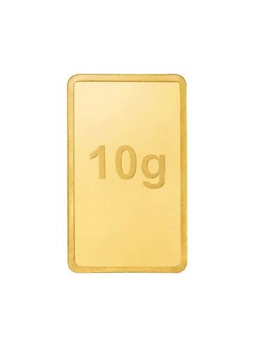 Bangalore Refinery Gold Bar Of 10 Grams in 24 Karat 999.9 Purity
