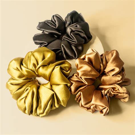 Autumn Silk Satin Scrunchies | Hair Drama Company