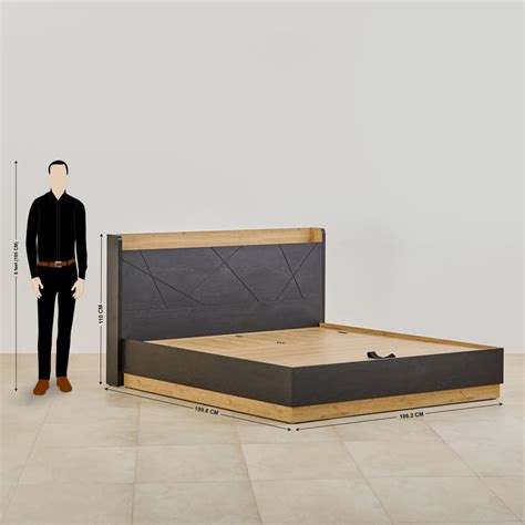Buy Kiro Carbon King Bed with Hydraulic Storage from Home Centre at ...