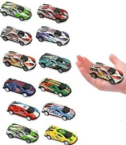 TOYSFAST (2 PCS) Mini Metal Car Pull Back Gear Car Racing Set Multi ...