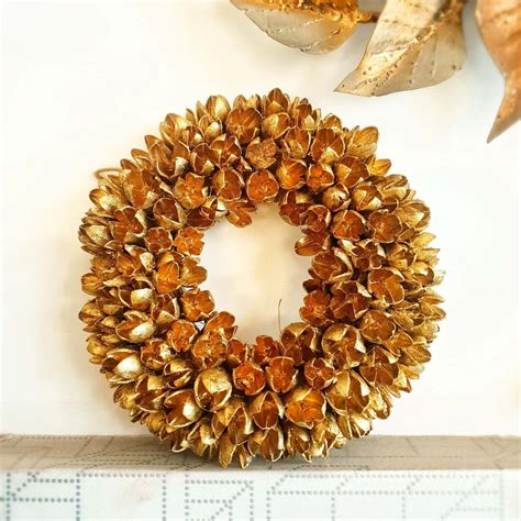 Gold Christmas Tree & Door Decoration wreath