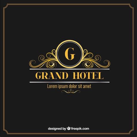 Elegant and luxury hotel logo | Free Vector