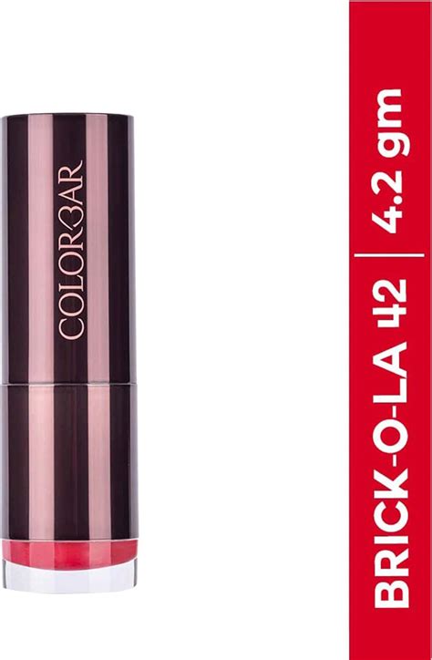 Buy COLORBAR VELVET MATTE LIPSTICK- BRICK Online & Get Upto 60% OFF at ...