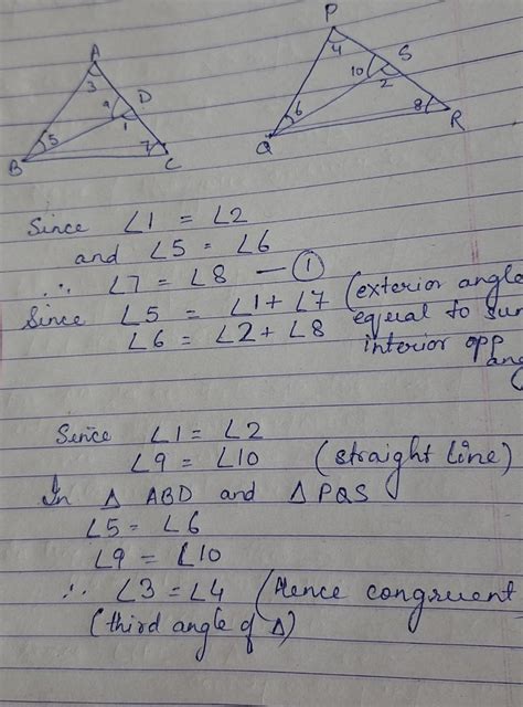 in the given figure angle 1 congruent angle 2 and angle 5 congruent ...