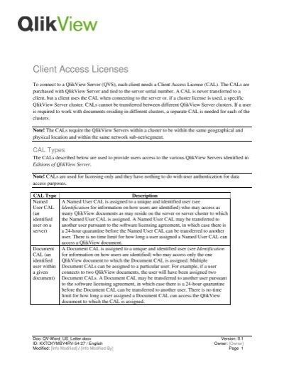 Image result for Client Access License Example