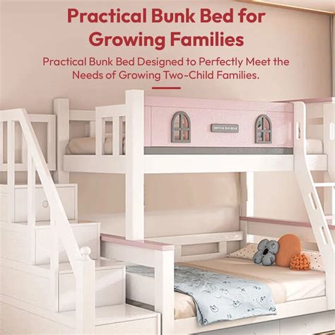 Premium Kids Bunk Bed with Ladder Storage - Shop Now