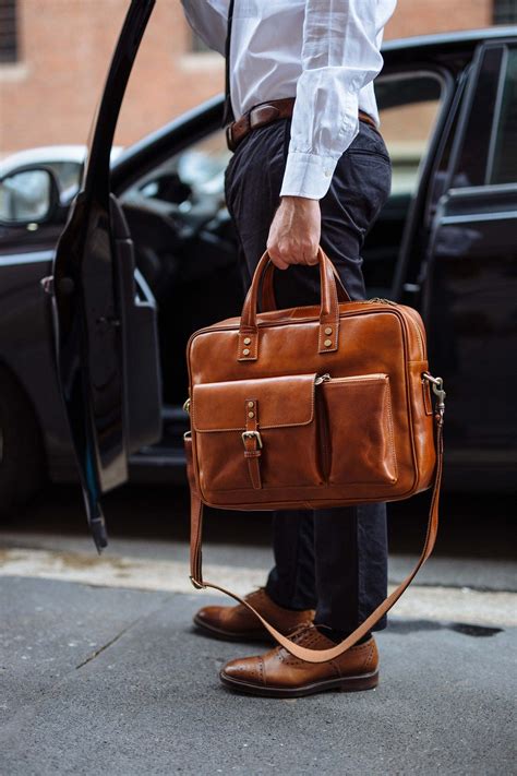 Premium Leather Retro Style Laptop Bag