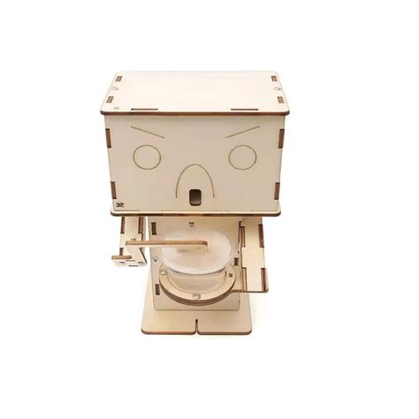 DIY Bubble Machine STEM Kit Mini Wooden Robot Bubble – REES52