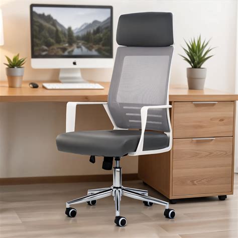 DROGO Lumina Pro Ergonomic Premium Leatherette Office Chair for Work at ...