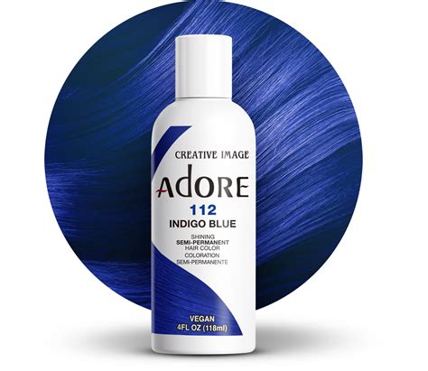 Blue Hair Dye Bottle