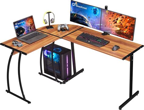 GreenForest L Shaped Gaming Computer Desk - 58.1 India | Ubuy
