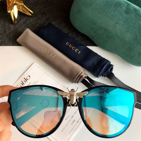 意大利精致女士眼镜 GUCCI奢侈品太阳镜 镂空金属竹节系列太阳镜 - 七七奢侈品