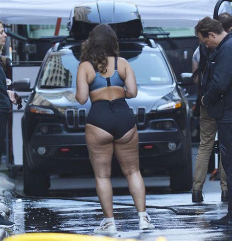 Ashley graham is parading around nyc in her undies and her butt looks ...