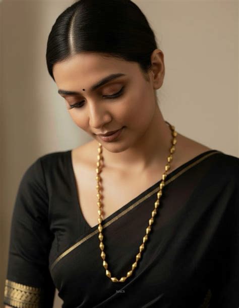 Single Line Gold Dholki Beads Necklace |925 Gold Bormala | MACS