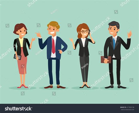 Cartoon Business Man Standing 的图像结果