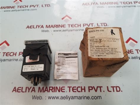 Selec 55es-p8-230 panel mounted timer – Aeliya Marine Tech