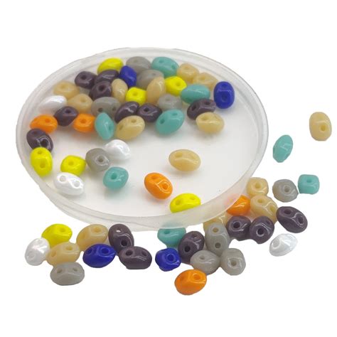 Buy 2-Hole Czech Glass Seed Beads 5x3.5x3 MM Hole:0.5 MM Oval For ...