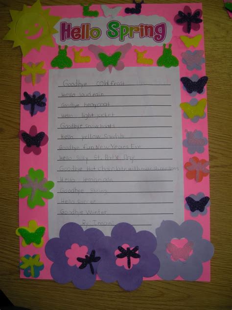 Image result for Spring Poem Grade 12