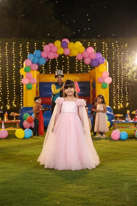 Dusty Rose Delight Party Gown for Girls Occasion Wear – Huggle Boo