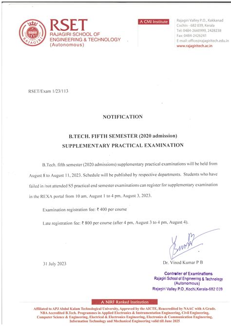 Rajagiri School of Engineering & Technology | Tier 1 NBA Accredited ...