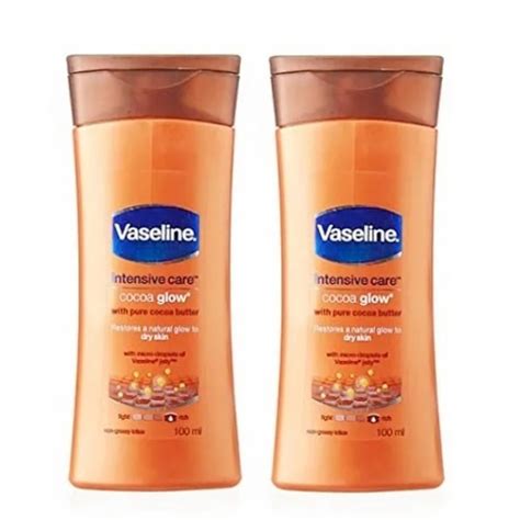 Vaseline Cocoa glow Body Lotion 100ml (Pack of 2) | Vaseline