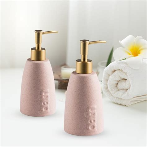 The Better Home Ceramic Soap Dispenser 320ML (2Pcs) Soap Dispenser for ...