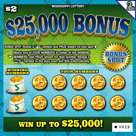 $25,000 Bonus - Mississippi Lottery