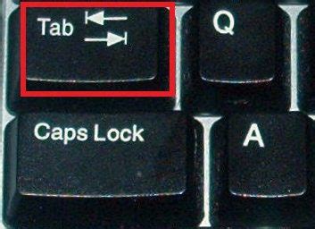 Use of Tab Key in Computer 的图像结果