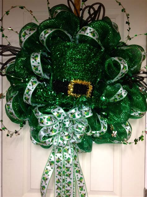 MADE TO ORDER - Deco Mesh St Patrick's Day Wreath, St Pattys Day ...