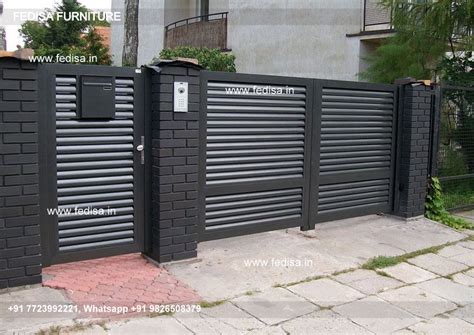 Lohe Ka Gate Ka Design Modern Iron Fence Small Gate Design For Terrace ...