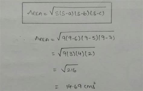 Image result for Area of Triangle in Java