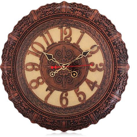 ROYSTAR Analogue Wall Clock(Redish Copper) : Amazon.in: Home & Kitchen