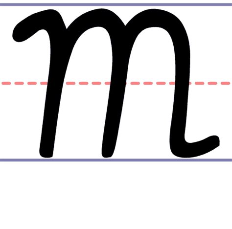 Cursive Uppercase M