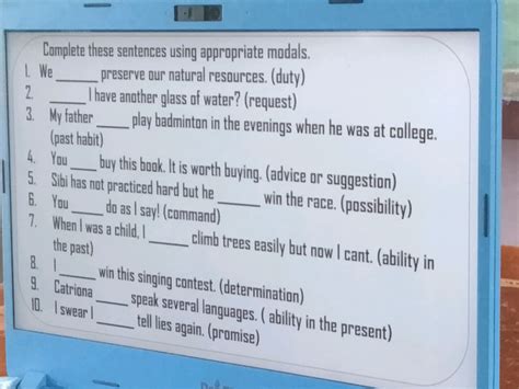 Complete these sentences using appropriate | StudyX