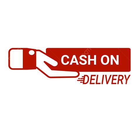 Cash On Delivery Red Vector, Cash On Delivery, Code, Online Shop PNG ...
