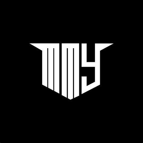 MMY letter logo design with white background in illustrator, logo modern alphabet font overlap ...