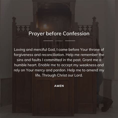 Why Is Prayer Of Confession Important at Joseph Auricht blog