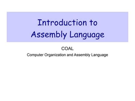 Image result for Assembly Language Basics