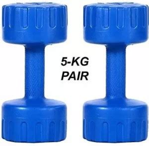BELIEVER Oxfit 5KG PVC DUMBBELL SET Fixed Weight Dumbbell (5 kg) Fixed ...