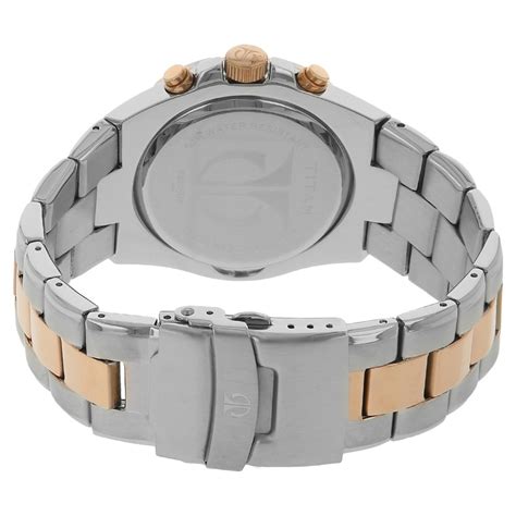 Buy Online Titan Regalia Black Dial Chronograph Stainless Steel Strap ...