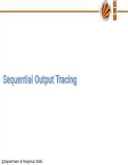 Image result for Sequential Output Tracing Tricks