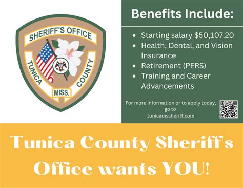 Join our Team! (06/13/2023) - Press Releases - Tunica County Sheriff's ...