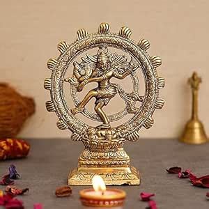 SADHAVI Beautiful Heavy Metal Brass Natraj Statue for Home Decor, Puja ...