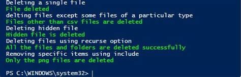 PowerShell Delete File 的图像结果