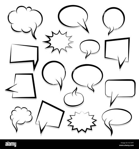 Comic empty text speech bubble 25 Stock Vector Image & Art - Alamy