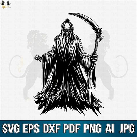 Buy Reaper Svg, Grim Reaper Svg, Death Svg, Reaper Clipart, Reaper ...